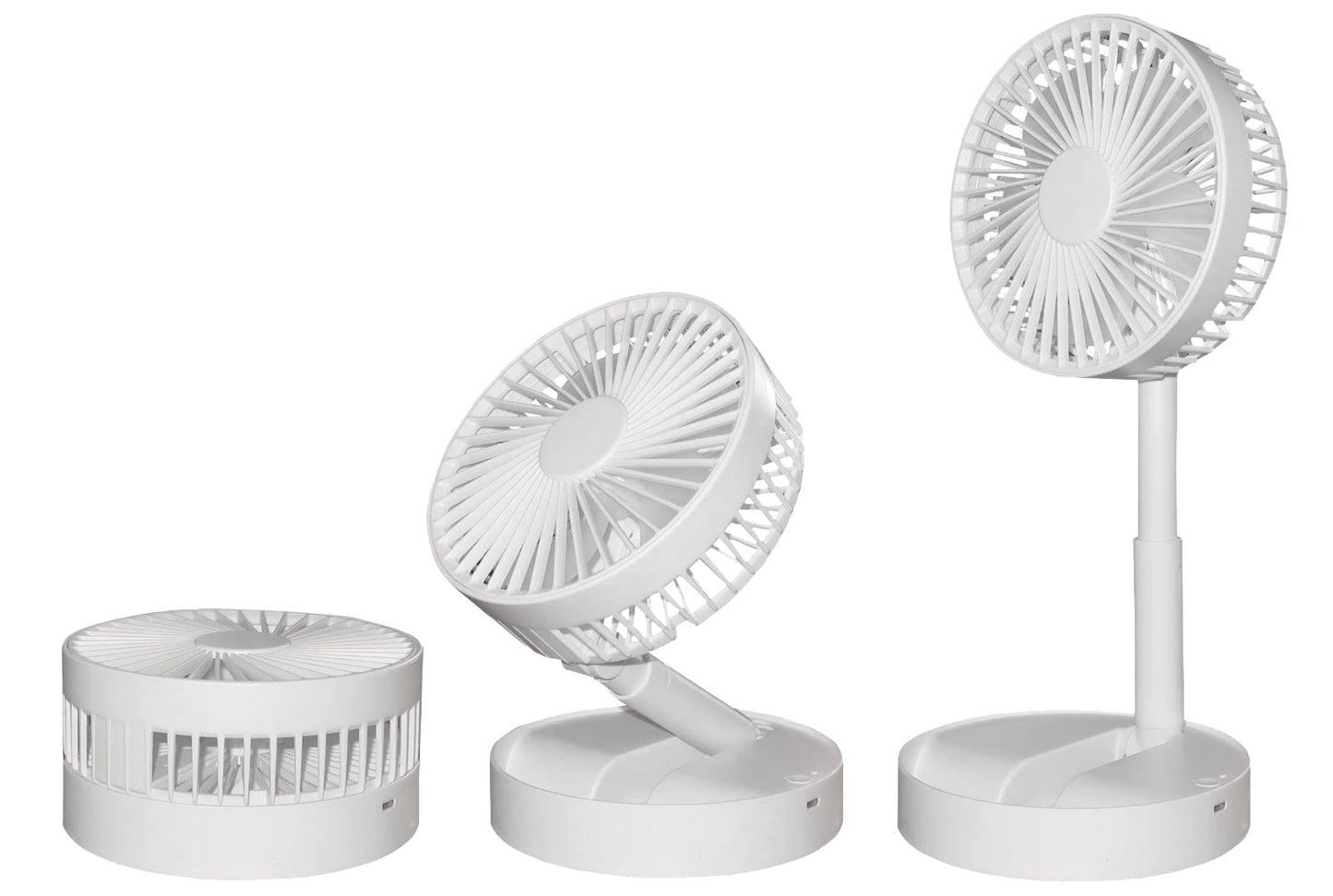 Bell + Howell My Foldaway Fan Rechargeable Fan Collapsible, Ultra Lightweight Portable Compact Extendable to 12" High with 2 Speed Modes As Seen On TV