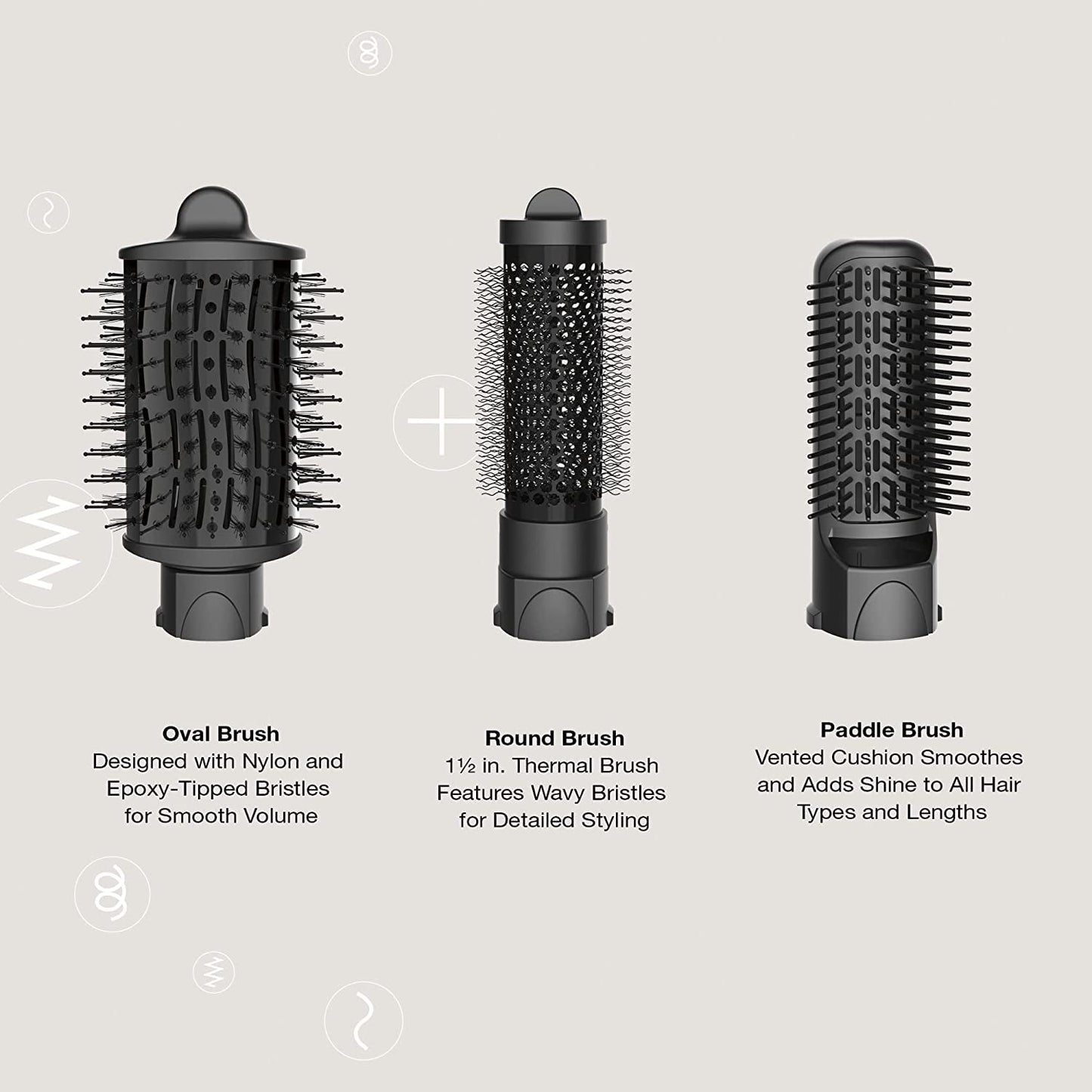 Conair The Curl Collective 3-in-1 Blowout Kit, 3 Interchangeable Brush Attachments to Create Your Perfect Blowout NPTCCB01
