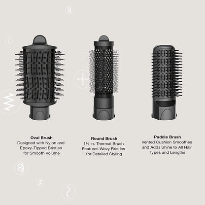 Conair The Curl Collective 3-in-1 Blowout Kit, 3 Interchangeable Brush Attachments to Create Your Perfect Blowout NPTCCB01