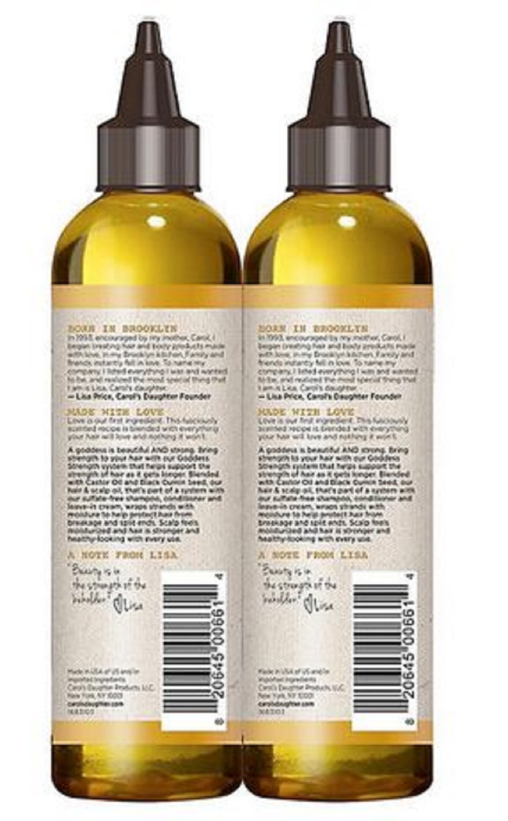 Carol's Daughter Goddess Strength 7 Oil Scalp and Hair Oil, 4.2 Fl Oz, Pack of 2
