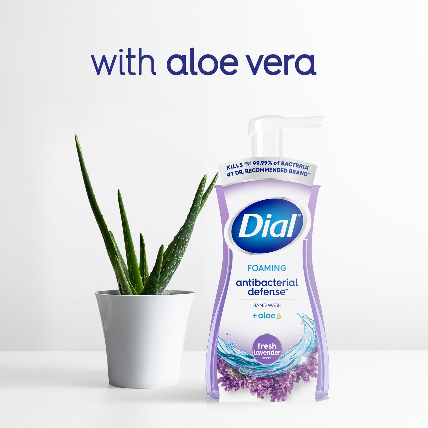 Dial Antibacterial Defense Fresh Lavender Scent Foaming Hand Soap, 7.5 fl oz