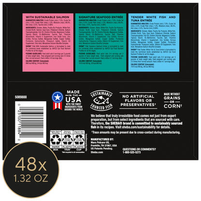 Sheba Perfect Portions Variety Pack Wet Cat Food Pate, 2.6 Oz Twin-Pack Trays, 24 Count (48 Servings)