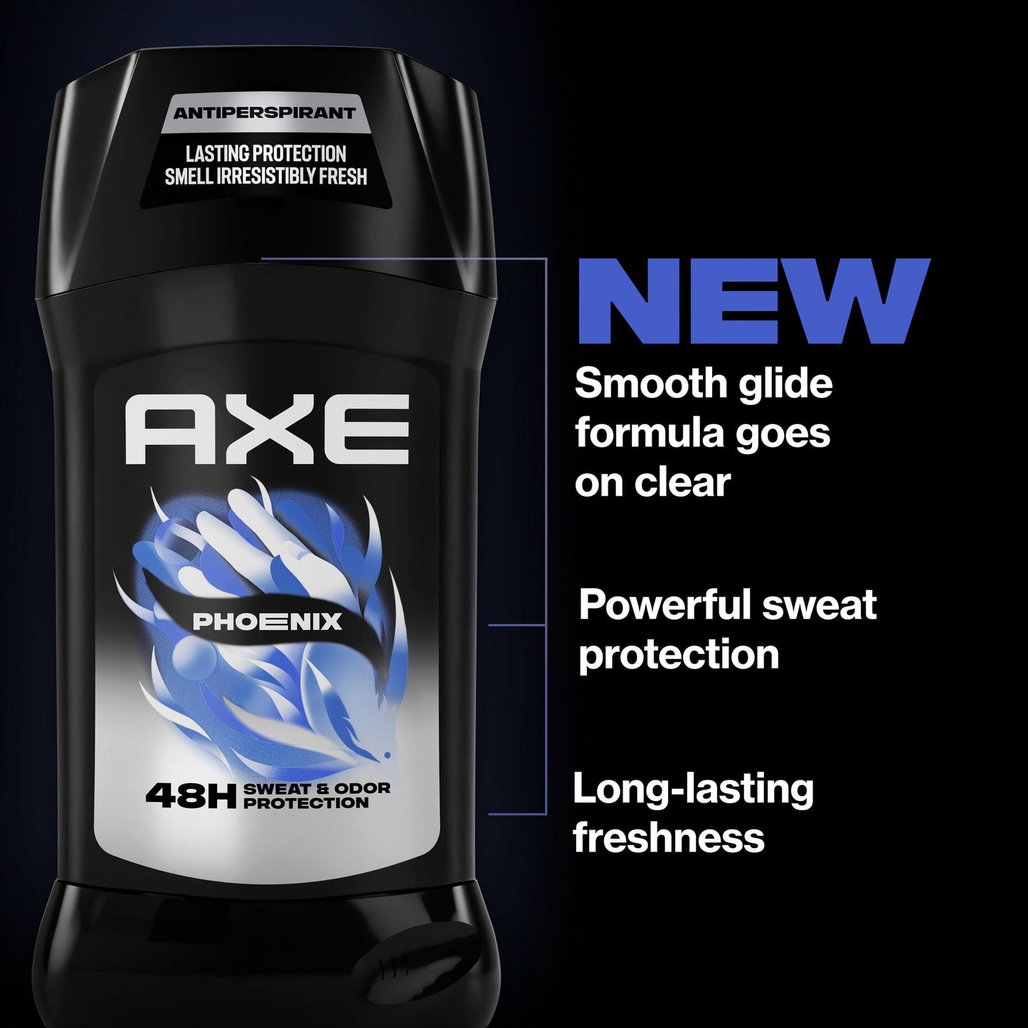 AXE Antiperspirant For Men 48 Hour Sweat And Odor Protection, Phoenix Crushed Mint & Rosemary, 2.7 oz