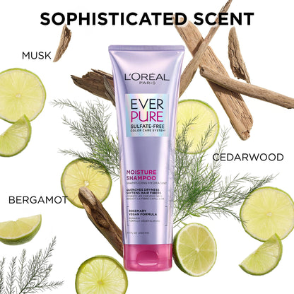 L'Oreal Paris EverPure Moisture Sulfate Free Shampoo for Dry Hair, 8.5 fl oz