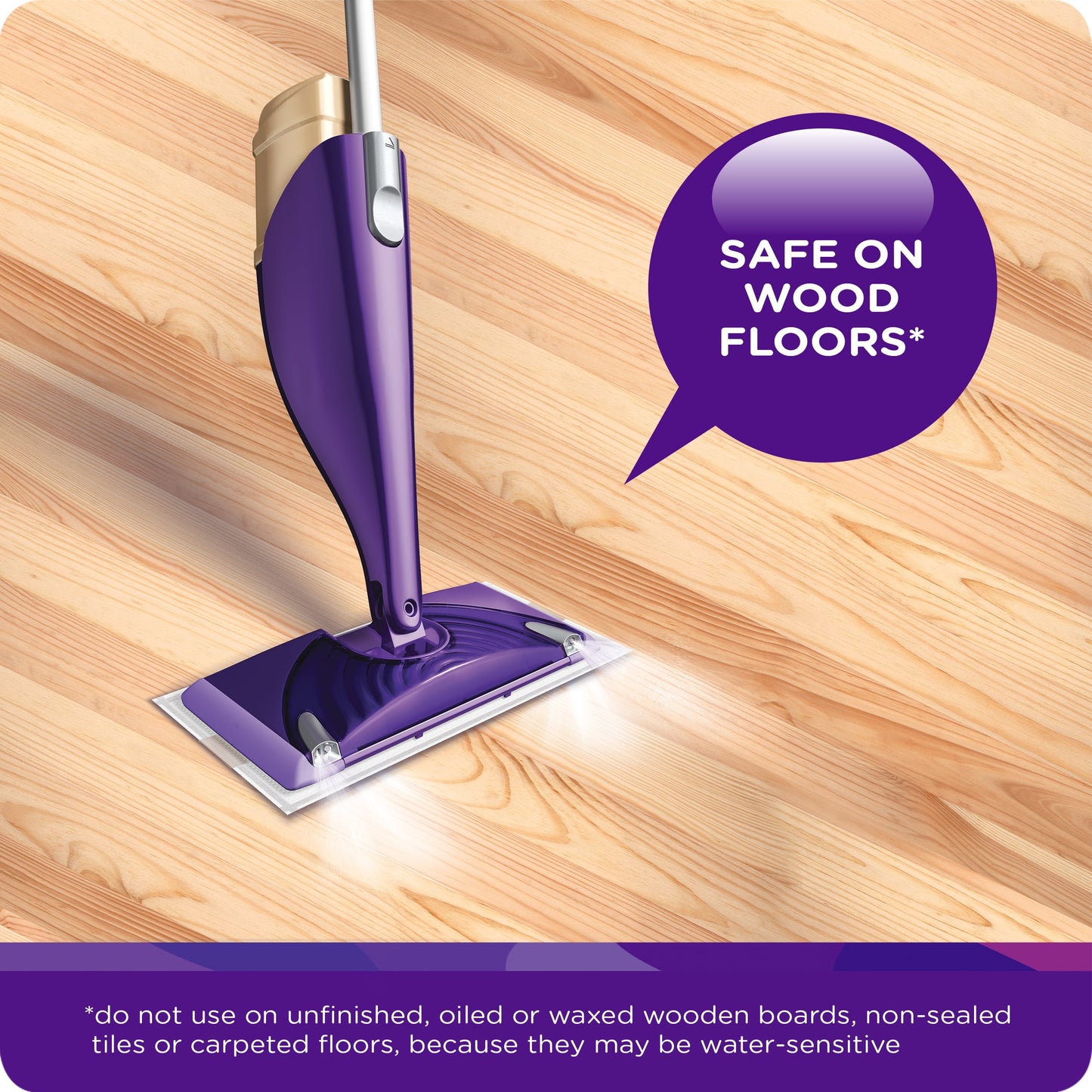Swiffer Wet Jet Mop Refill Solution, Wood, Laminate, Tile, Floor Cleaner, Gain, 42.2oz