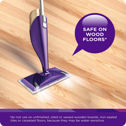 Swiffer Wet Jet Mop Refill Solution, Wood, Laminate, Tile, Floor Cleaner, Gain, 42.2oz