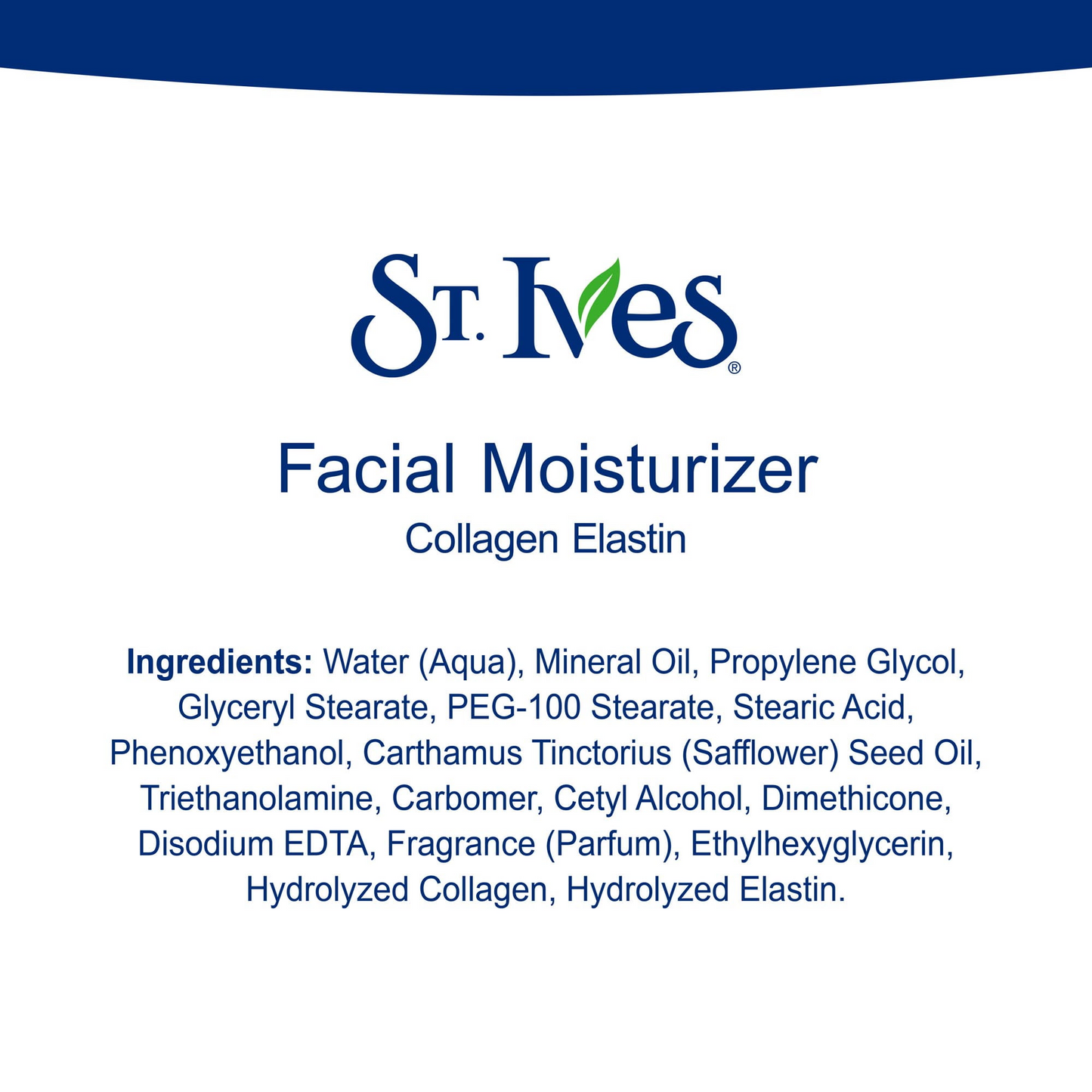 St. Ives Collagen Elastin Facial Moisturizer Cream 10 Ounces