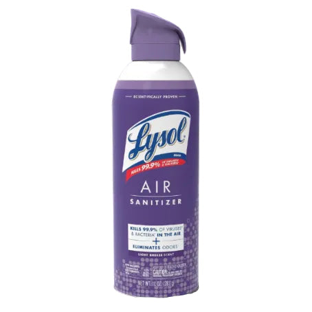 Lysol Air Sanitizer Spray, For Air Sanitization and Odor Elimination, Light Breeze, 10 Fl. Oz