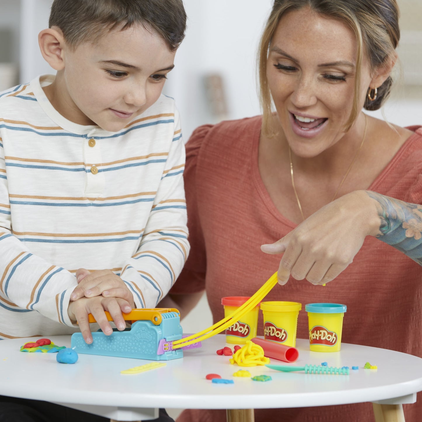 Play-Doh Fun Factory Starter Set, Preschool Toys for Ages 3+, Kids Arts and Crafts Kit, 3 Colors