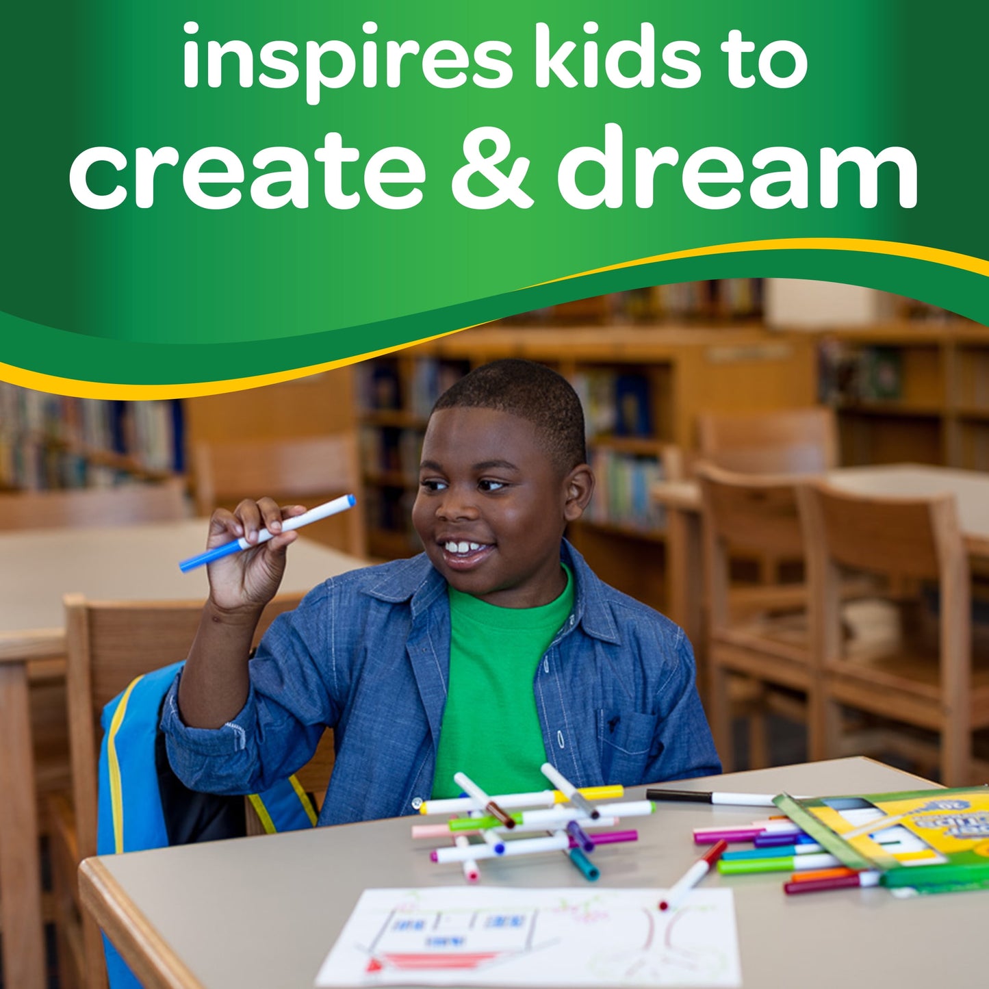 Crayola Super Tips Washable Markers for Kids, Ages 3+, 50 Ct