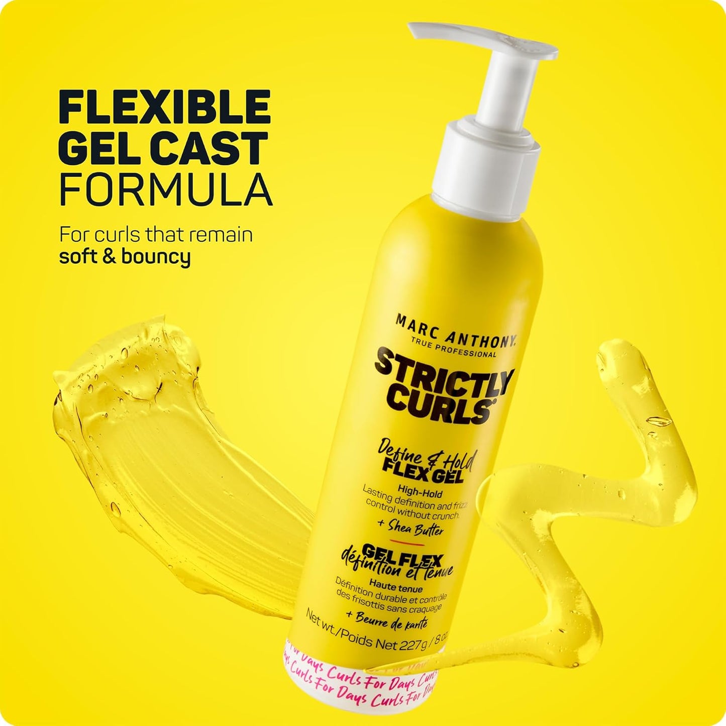 Marc Anthony True Professional Strictly Curls Define & Hold Flex Gel, 8 fl oz