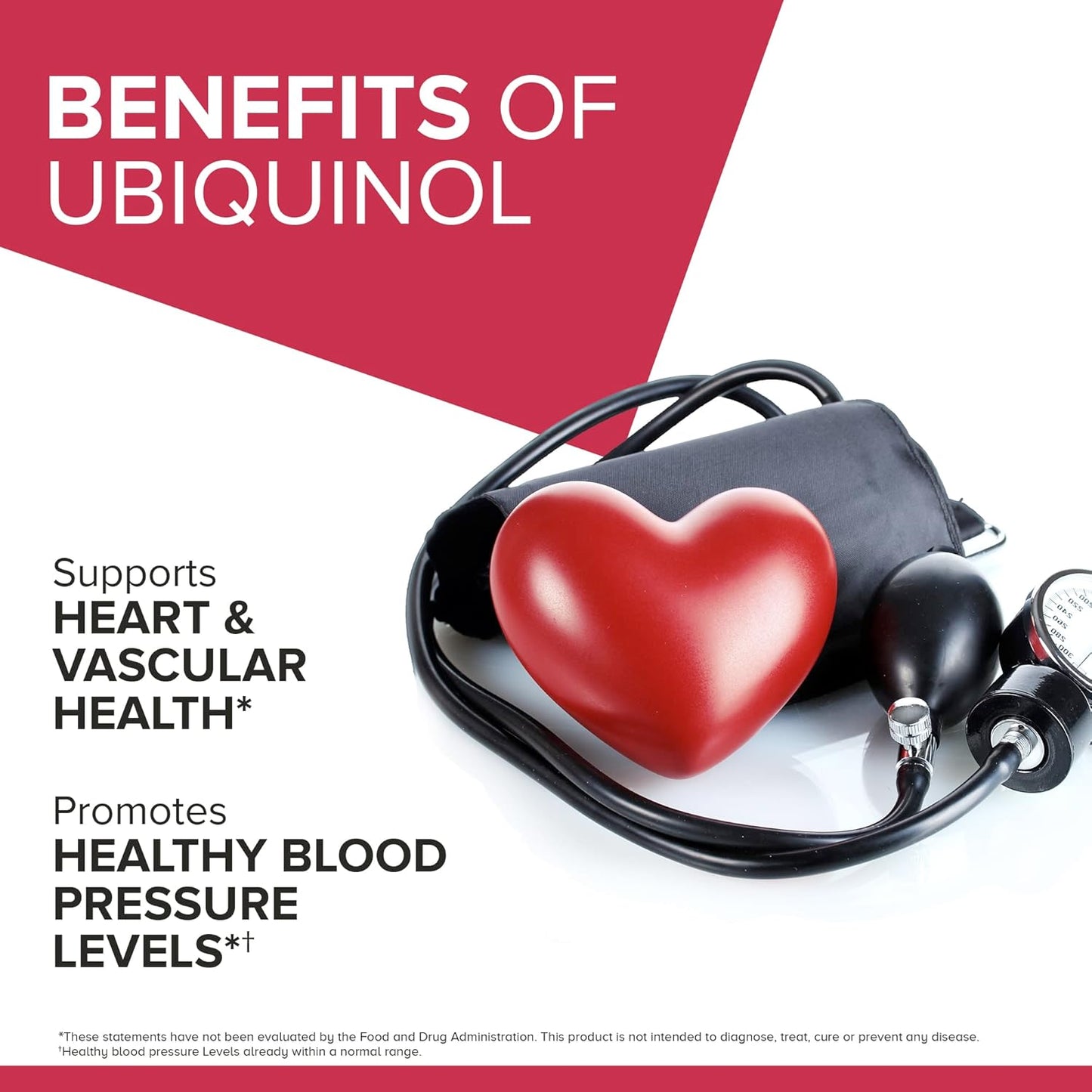 Qunol Mega Ubiquinol CoQ10 100mg, Superior Absorption, Patented Water and Fat Soluble Natural Supplement Form of Coenzyme Q10, Antioxidant for Heart Health, 120 Softgels