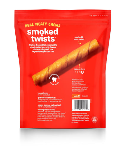 Hartz Oinkies Smoked Pig Skin Twists, Pack of 20 Twists