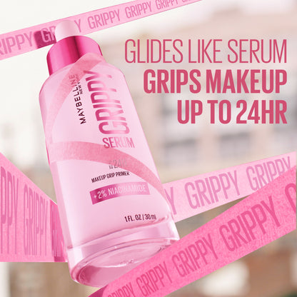 Maybelline Grippy Serum Makeup Grip Primer, 2% Niacinamide, 1 Kit