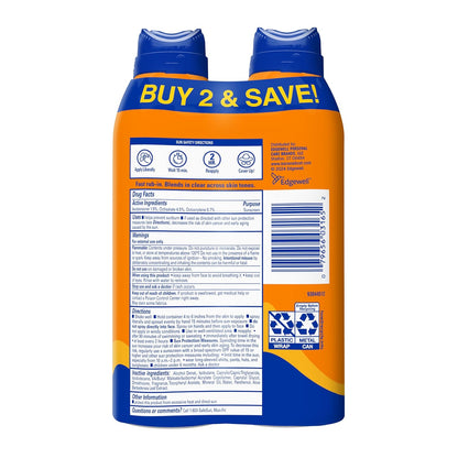Banana Boat Sport Ultra SPF 30 Sunscreen Spray | Banana Boat Sunscreen Spray SPF 30, Water Resistant, Oxybenzone Free, 6oz each Twin Pack