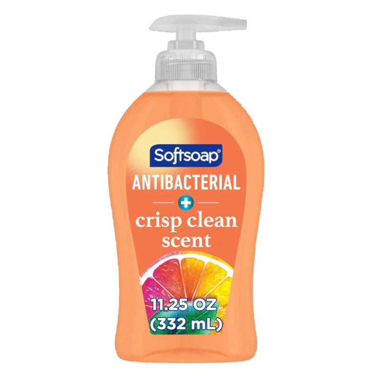 Softsoap Antibacterial Liquid Hand Soap Pump, Crisp Clean - 11.25 fluid ounce