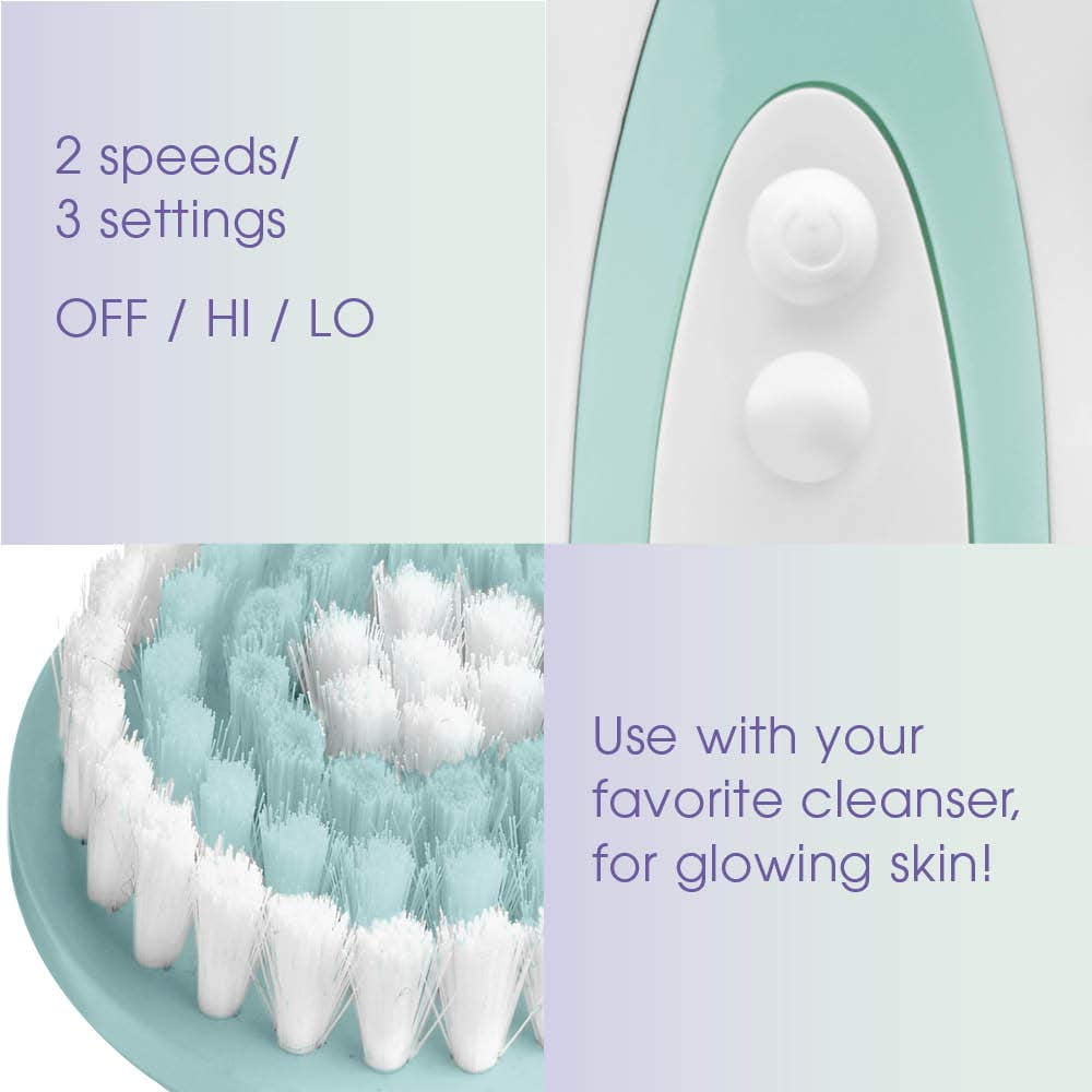 True Glow by Conair Battery Operated Facial Cleansing Brush FCB6