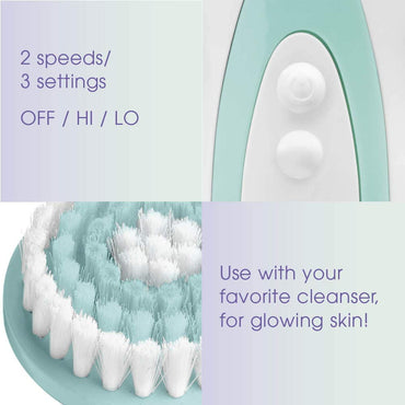 True Glow by Conair Battery Operated Facial Cleansing Brush FCB6