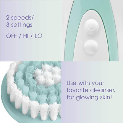 True Glow by Conair Battery Operated Facial Cleansing Brush FCB6