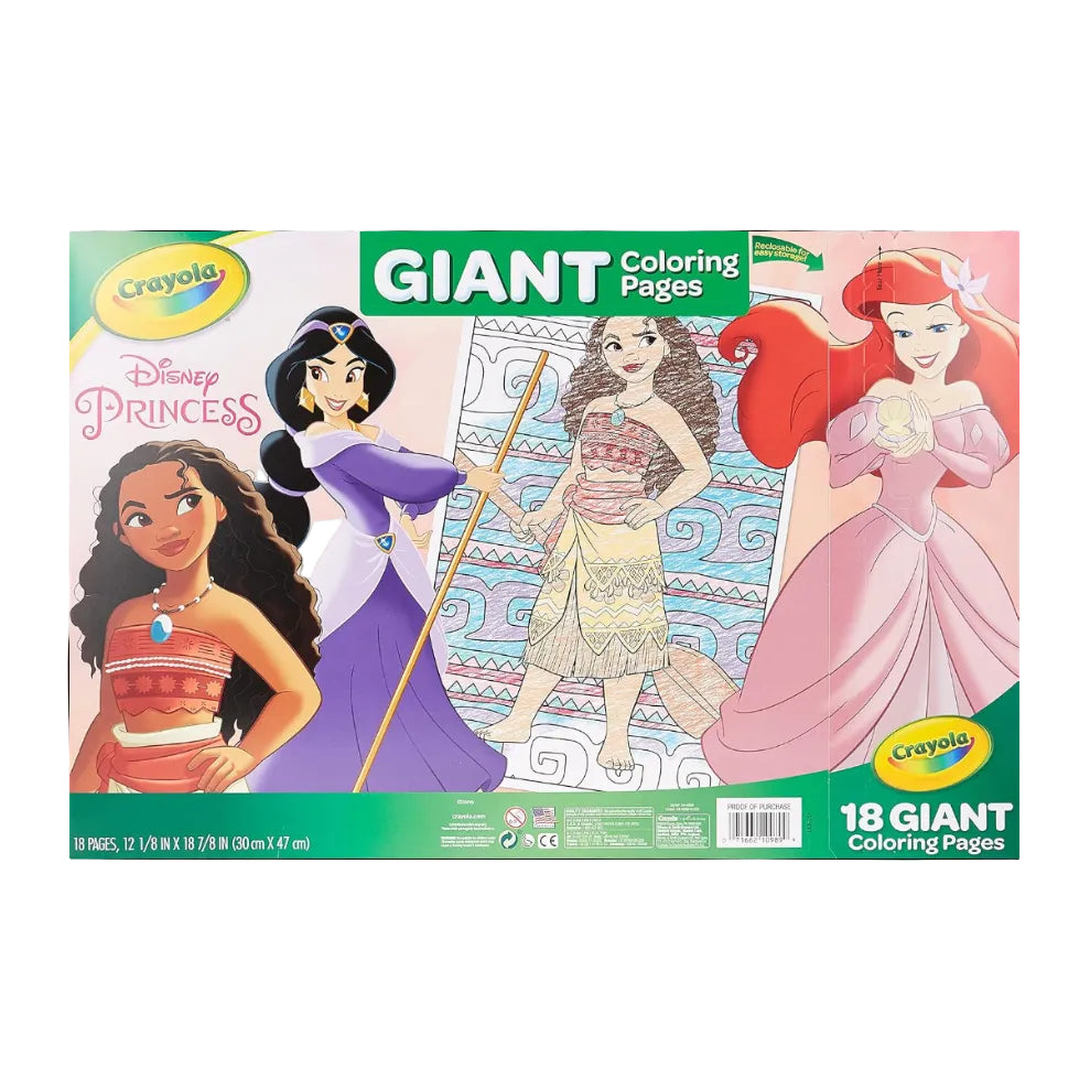 Crayola Giant Coloring Pages Disney Princess, 18 Pages