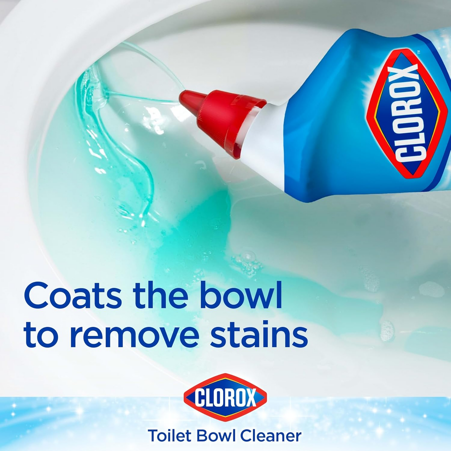 Clorox Toilet Bowl Cleaner With Bleach, Fresh, 24 Oz Bottle
