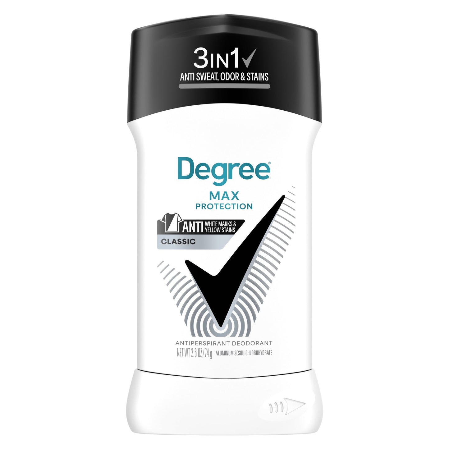 Degree Men UltraClear Antiperspirant Deodorant 72-Hour Sweat and Odor Protection Black+White With MotionSense Technology, 2.6oz