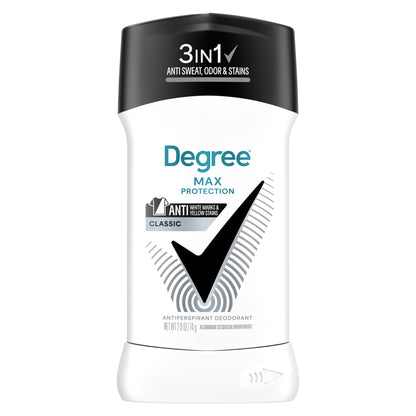 Degree Men UltraClear Antiperspirant Deodorant 72-Hour Sweat and Odor Protection Black+White With MotionSense Technology, 2.6oz