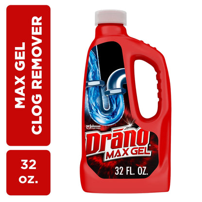 Drano Max Gel Drain Clog Remover, 32 oz
