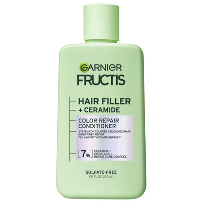 Garnier Fructis Hair Filler Color Repair Squeeze Conditioner with Ceramide, 10.1 fl oz