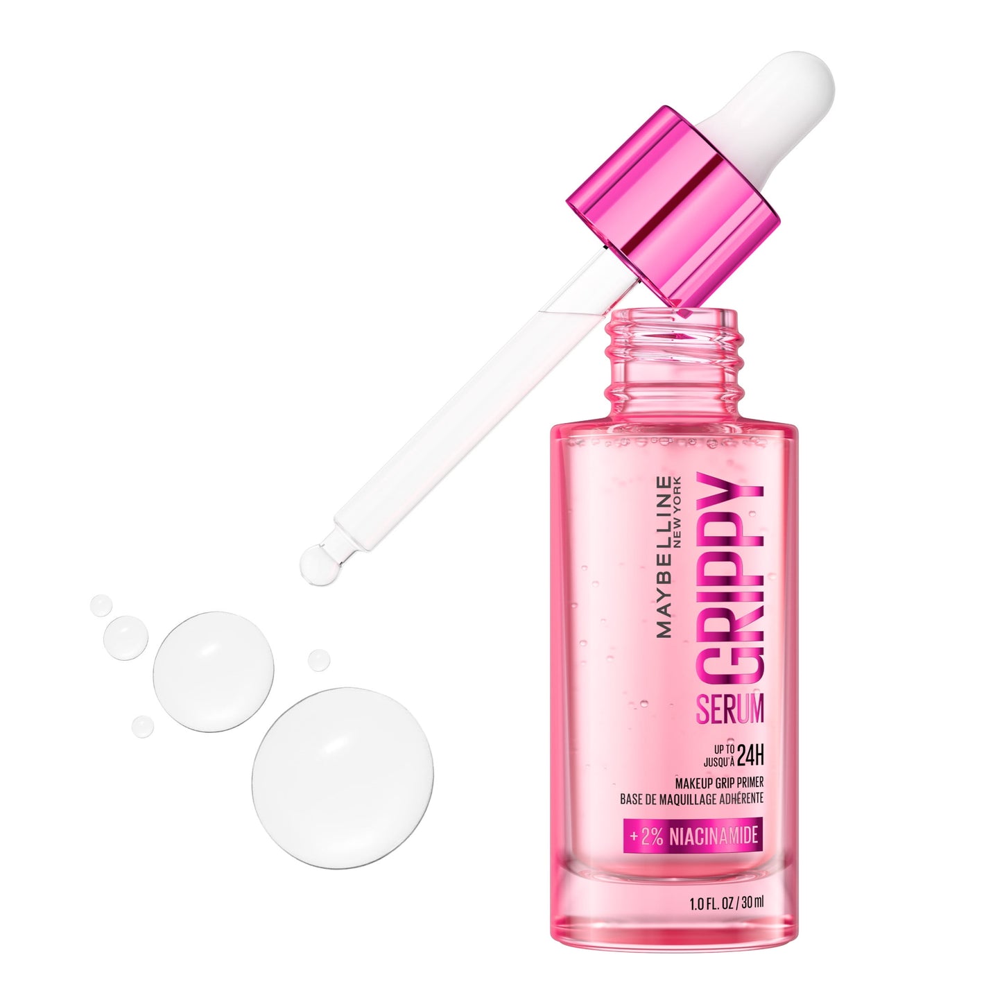 Maybelline Grippy Serum Makeup Grip Primer, 2% Niacinamide, 1 Kit
