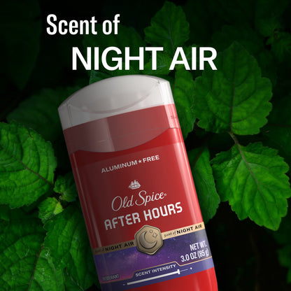 Old Spice Aluminum Free Men's Deodorant, Invisible Solid Stick, After Hours, 3.0 oz