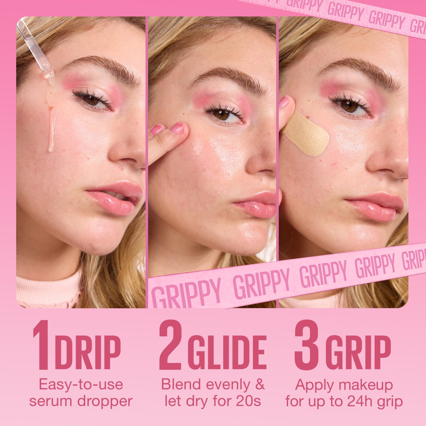 Maybelline Grippy Serum Makeup Grip Primer, 2% Niacinamide, 1 Kit