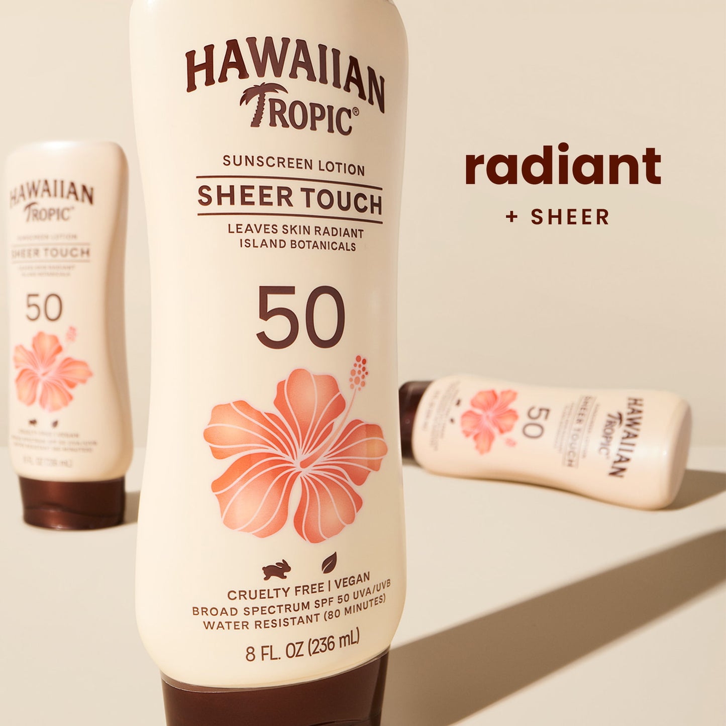 Hawaiian Tropic Sheer Touch Ultra Radiance 50 SPF Adult Sunscreen Lotion, 8 fl oz