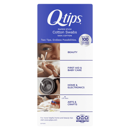Q-tips Cotton Swabs, Original, For Home, First Aid and Beauty, 100% Cotton, 750 Count