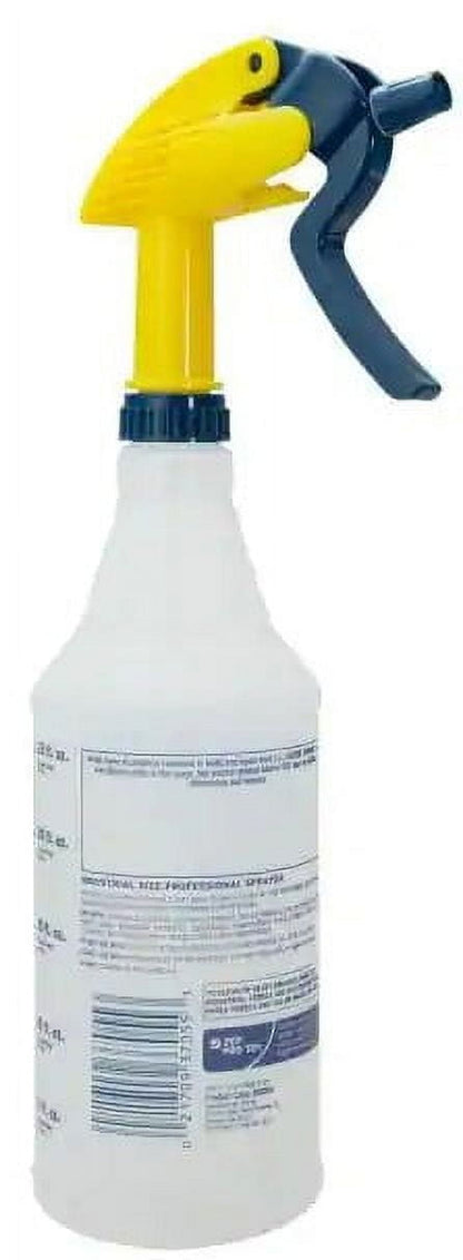 Zep Professional Plastic Spray Bottle, 32 oz, Adjustable Nozzle, Comfort Grip