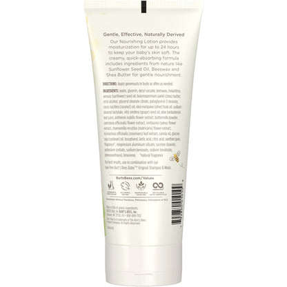 Burt's Bees Baby Nourishing Lotion with Sunflower Seed Oil, Original Scent, 6 Ounces
