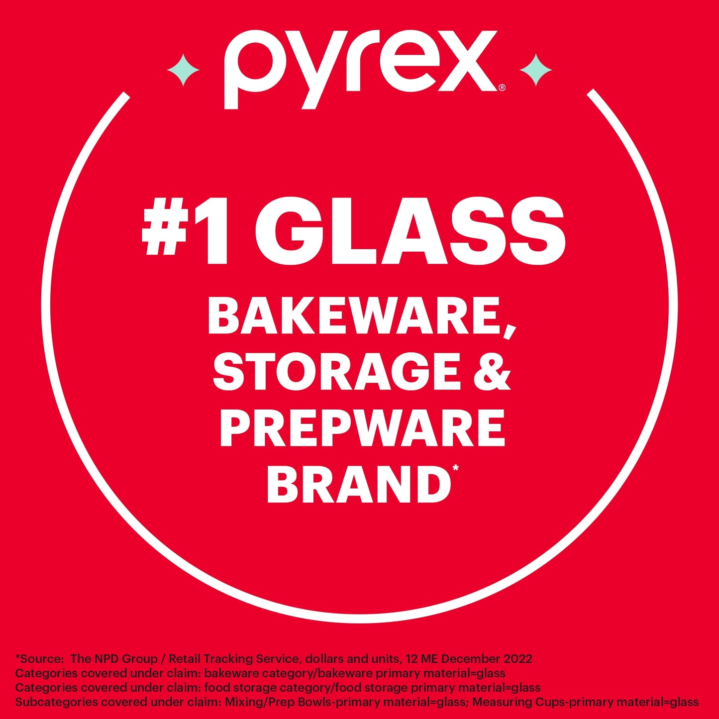 Pyrex Measuring Cup, Glass, 2-Cup Measuring Cup with Red Graphics, 16oz