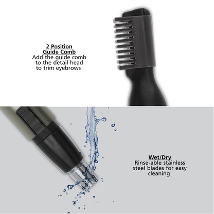 Wahl Micro Groomsman Battery Personal Trimmer for Hygienic Grooming Lithium Battery