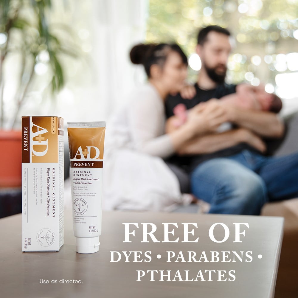 A+D Original Diaper Rash Ointment, Baby Skin Moisturizer, 1.5 Oz Tube