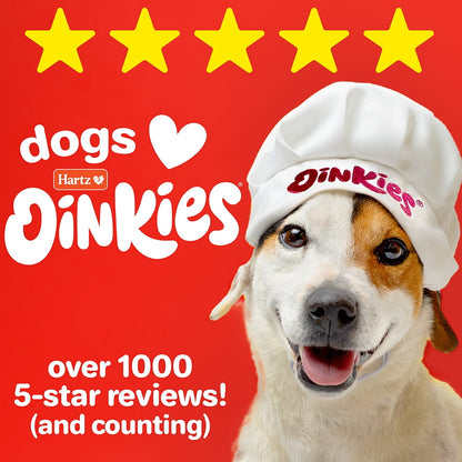 Hartz Oinkies Smoked Pig Skin Twists, Pack of 20 Twists