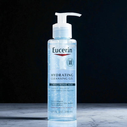 Eucerin Hydrating Cleansing Gel with Hyaluronic Acid 6.8 Fl Oz