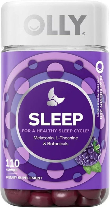 OLLY Restful Sleep Gummies Blackberry Flavor 110 ct