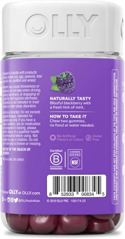 OLLY Restful Sleep Gummies Blackberry Flavor 110 ct