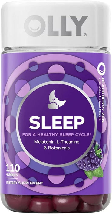 OLLY Restful Sleep Gummies Blackberry Flavor 110 ct